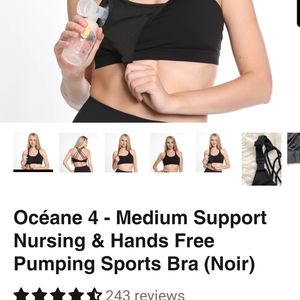 Sweat and Milk Oceane 4 nursing and pumping bra